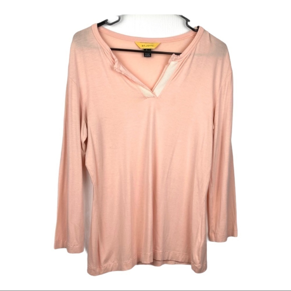 St john pink long sleeve tee